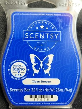 CLEAN BREEZE Scentsy Wax Bar, NEW